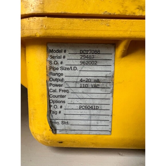 Polysonics DCT7088 Portable Digital Correlation TransitTime Ultrasonic Flowmeter - Picture 6 of 9